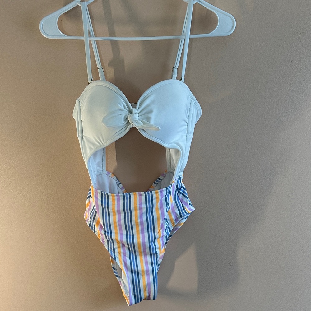 Xhilaration Kids One Piece Swimsuit with Stripes